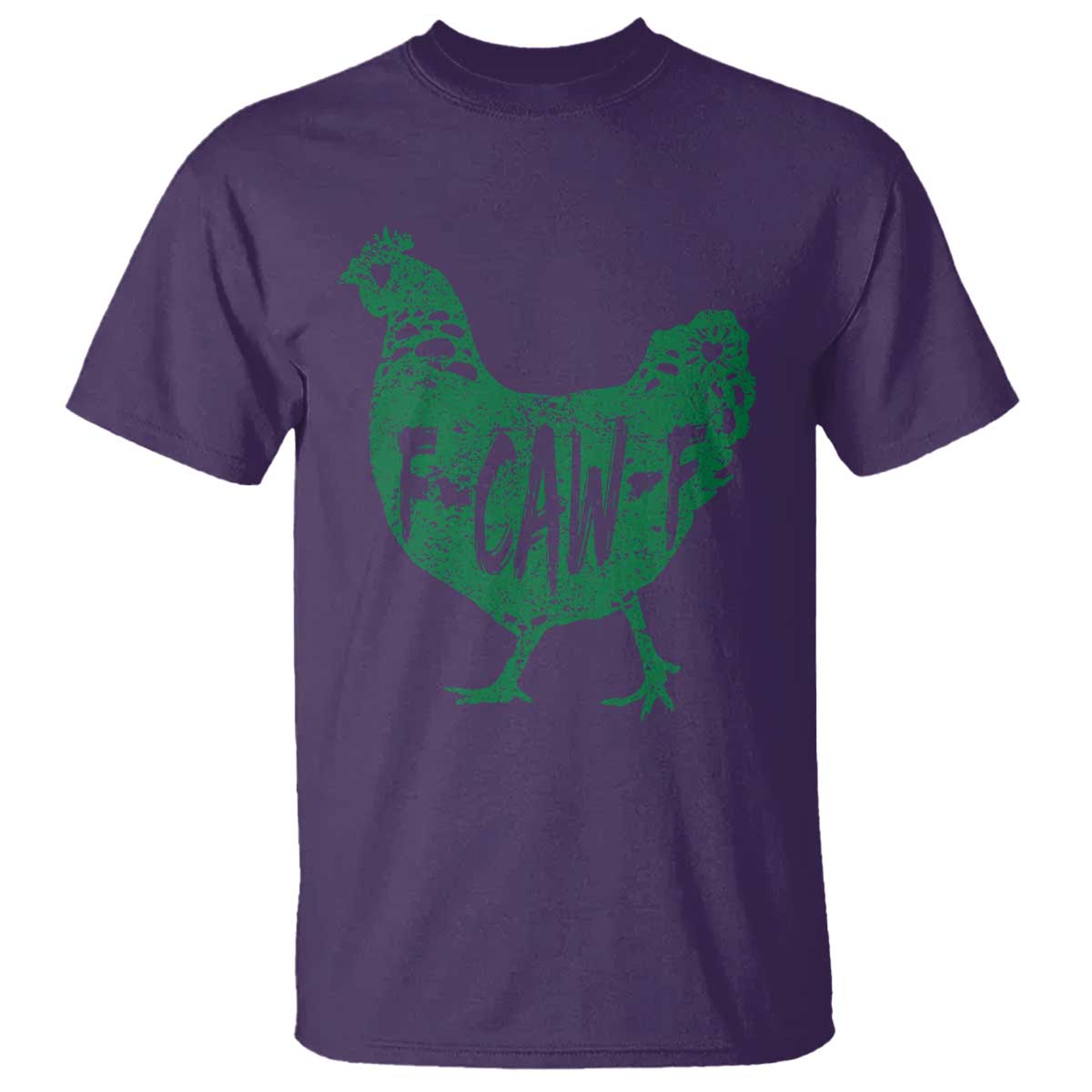 F Caw F Lucky Chicken T Shirt Funny St Patricks Day TS14 Purple Print Your Wear