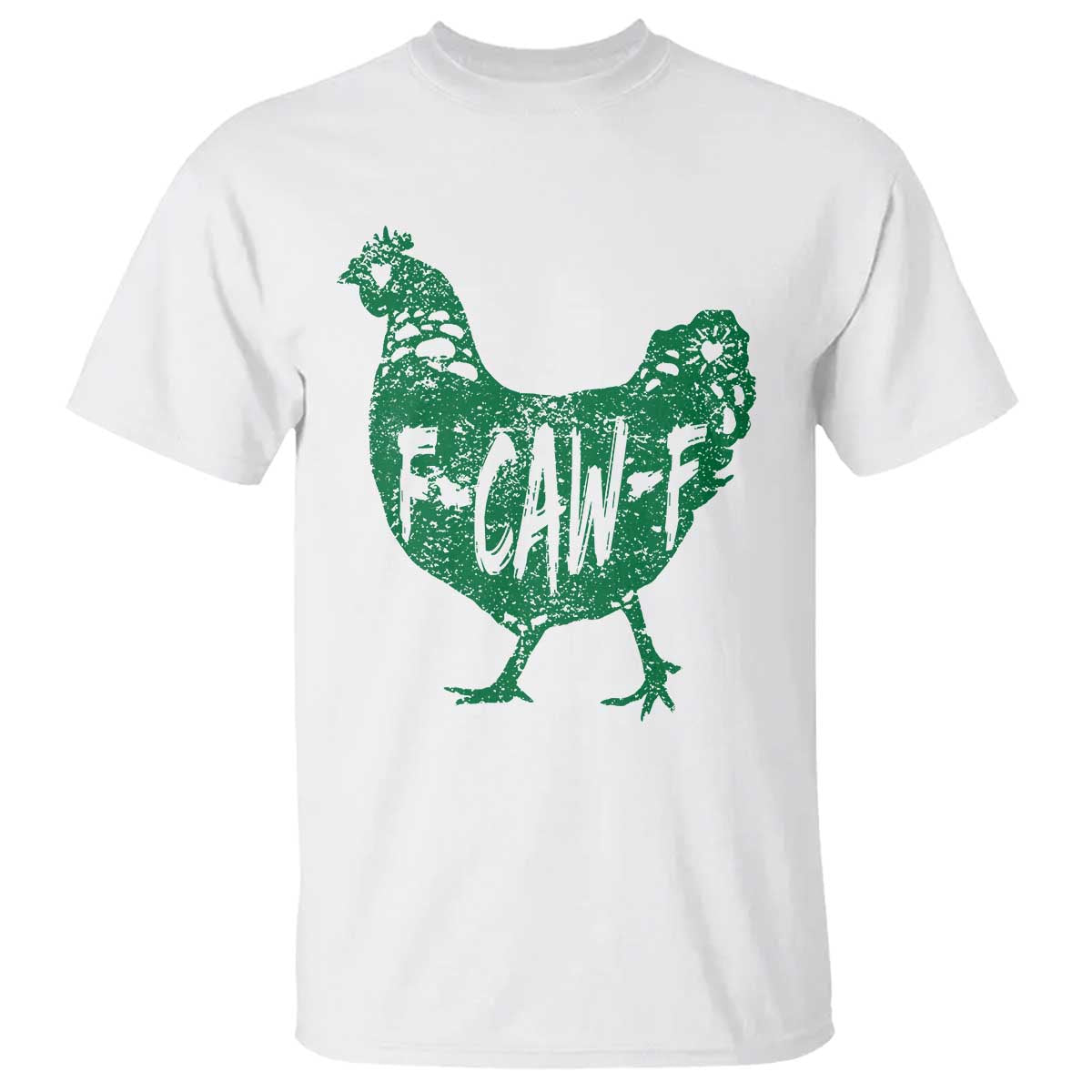 F Caw F Lucky Chicken T Shirt Funny St Patricks Day TS14 White Print Your Wear