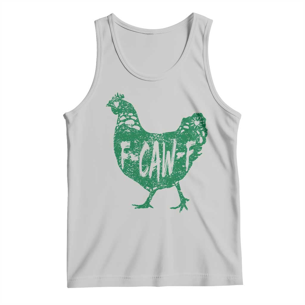 F Caw F Lucky Chicken Tank Top Funny St Patricks Day TS14 Ash Print Your Wear