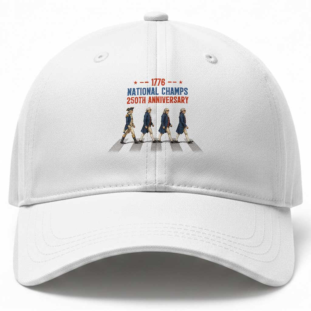 1776 National Champs Baseball Cap Funny Founding Father Roading Parody 4th of July TS14 Print Your Wear