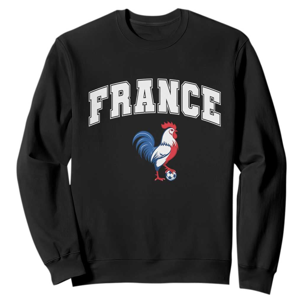 France Flag Gallic Rooster French National Pride Sweatshirt TS14 Black Print Your Wear