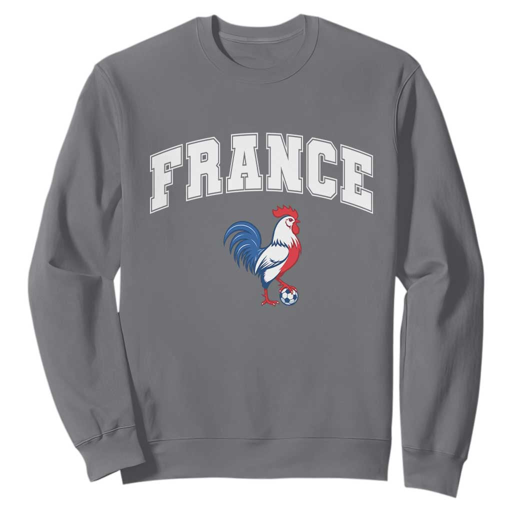 France Flag Gallic Rooster French National Pride Sweatshirt TS14 Charcoal Print Your Wear