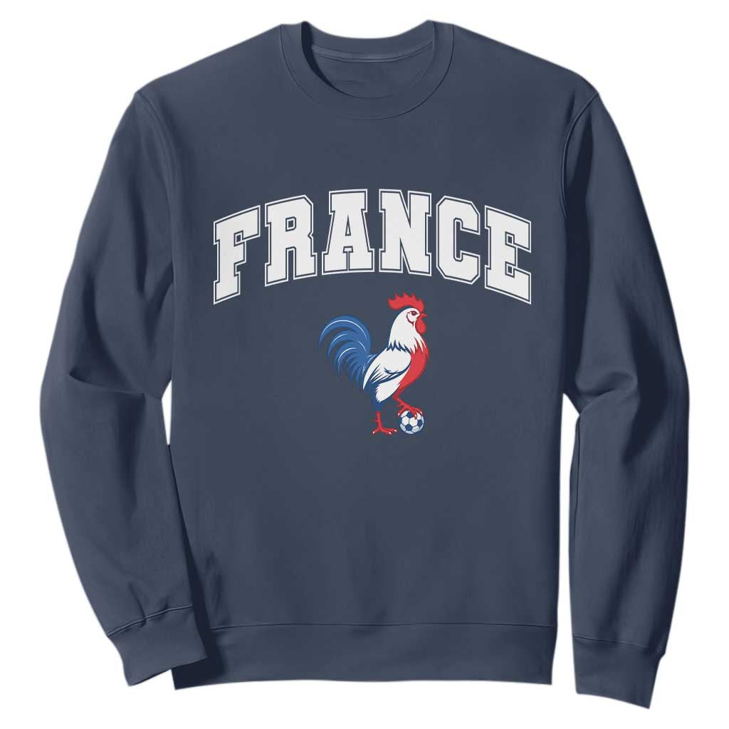 France Flag Gallic Rooster French National Pride Sweatshirt TS14 Navy Print Your Wear