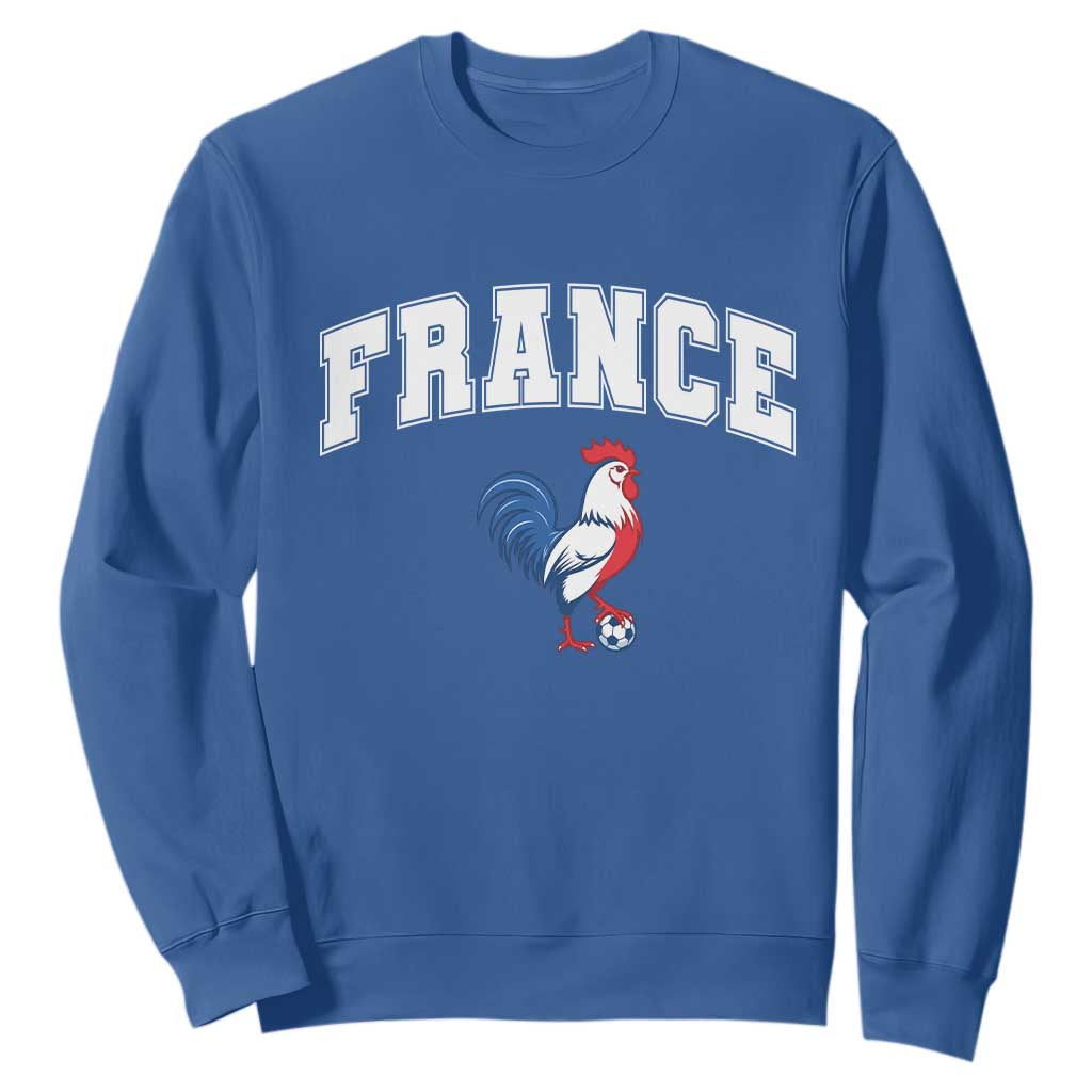 France Flag Gallic Rooster French National Pride Sweatshirt TS14 Royal Blue Print Your Wear