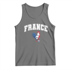 France Flag Gallic Rooster French National Pride Tank Top TS14 Black Heather Print Your Wear