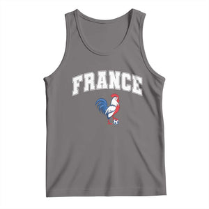 France Flag Gallic Rooster French National Pride Tank Top TS14 Deep Heather Print Your Wear