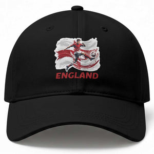 England Soccer Fan English Flag Baseball Cap TS14 Print Your Wear