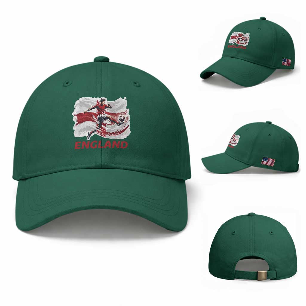 England Soccer Fan English Flag Baseball Cap TS14 Baseball Cap Universal Fit Irish Green Print Your Wear