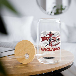 England Soccer Fan English Flag Glass Can TS14 Print Your Wear
