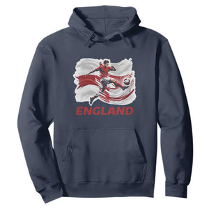 England Soccer Fan English Flag Hoodie TS14 Navy Print Your Wear