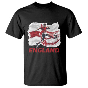 England Soccer Fan English Flag T Shirt TS14 Black Print Your Wear