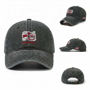 England Soccer Fan English Flag Washed Cotton Baseball Cap TS14 Washed Cap Universal Fit Dark Green Print Your Wear