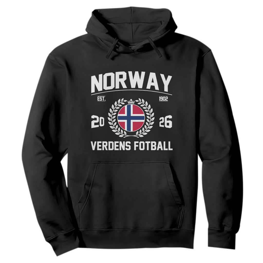 Norway Soccer Football Fan 2026 Norwegian Flag Hoodie TS14 Black Print Your Wear