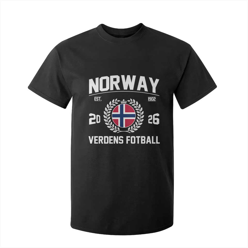 Norway Soccer Football Fan 2026 Norwegian Flag T Shirt For Kid TS14 Black Print Your Wear