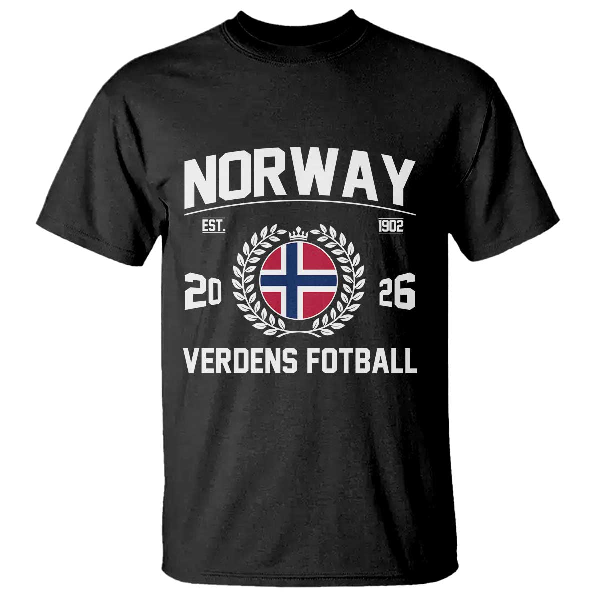 Norway Soccer Football Fan 2026 Norwegian Flag T Shirt TS14 Black Print Your Wear