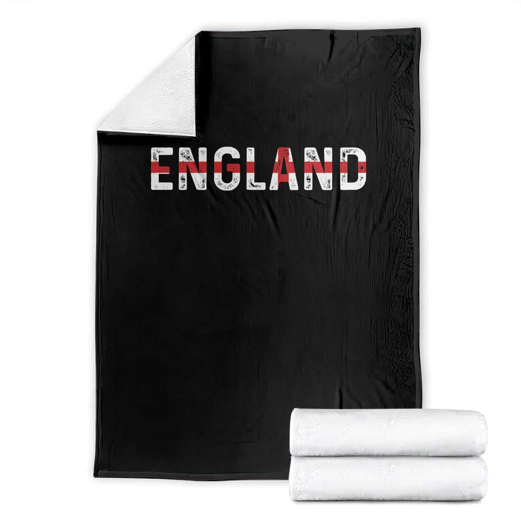 England English Flag Vintage Throw Blanket TS14 Black Print Your Wear