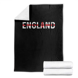 England English Flag Vintage Throw Blanket TS14 Black Print Your Wear