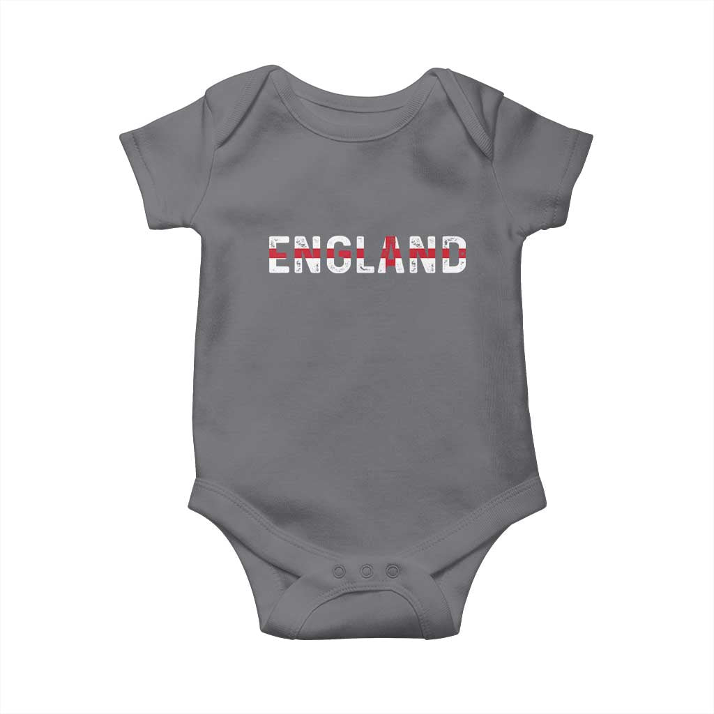 England English Flag Vintage Baby Onesie TS14 Charcoal Print Your Wear