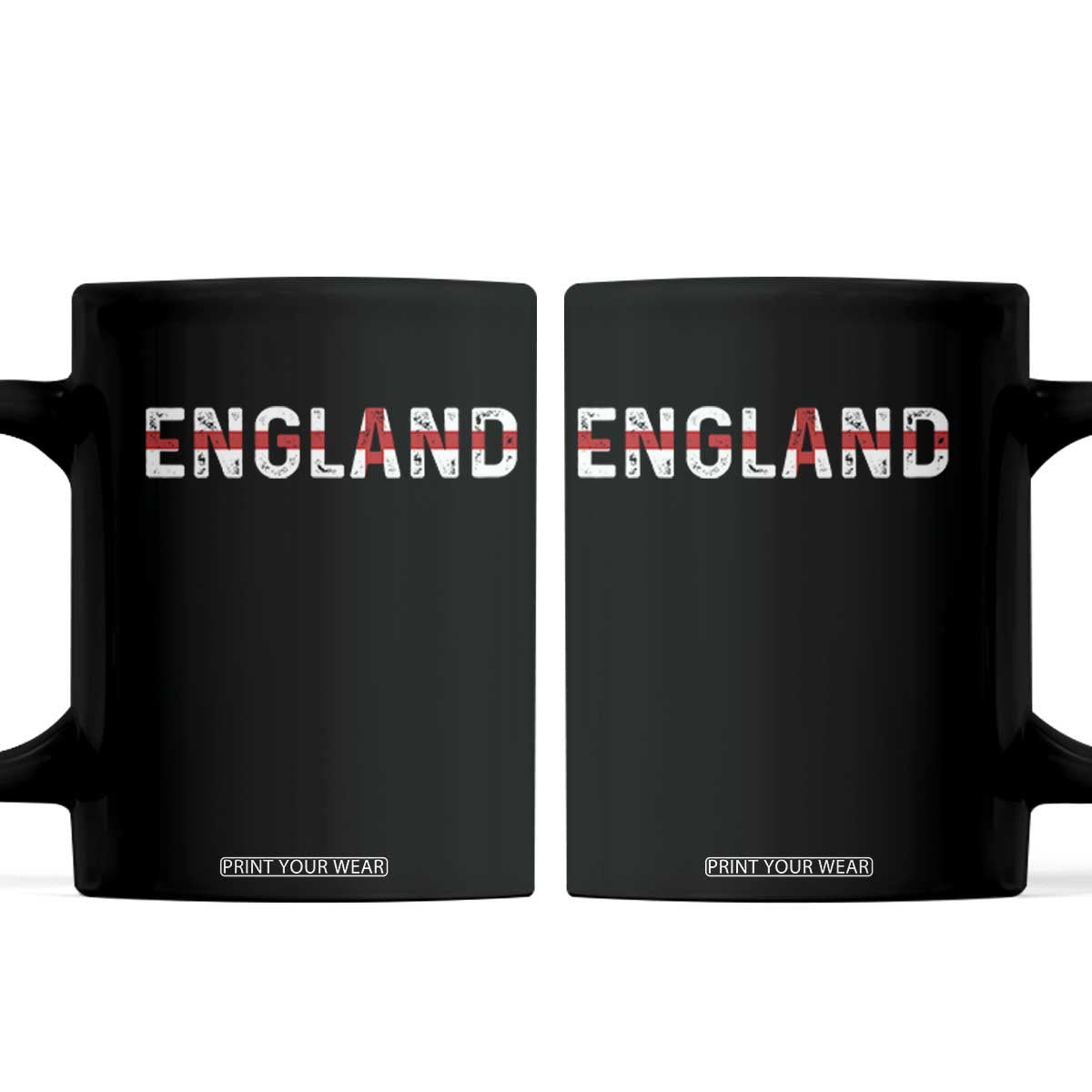 England English Flag Vintage Coffee Mug TS14 Black Print Your Wear
