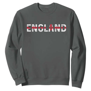 England English Flag Vintage Sweatshirt TS14 Dark Heather Print Your Wear