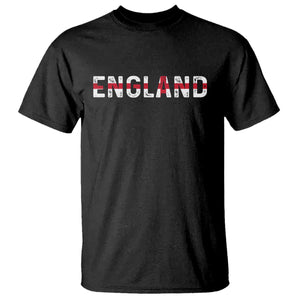 England English Flag Vintage T Shirt TS14 Black Print Your Wear
