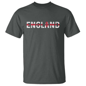 England English Flag Vintage T Shirt TS14 Dark Heather Print Your Wear