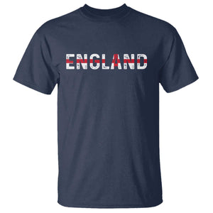 England English Flag Vintage T Shirt TS14 Navy Print Your Wear