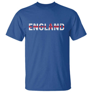 England English Flag Vintage T Shirt TS14 Royal Blue Print Your Wear