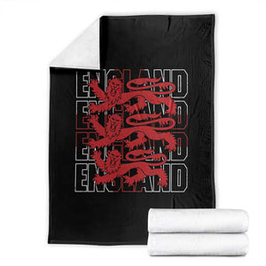 England Flag Lion Symbol English Pride Throw Blanket TS14 Black Print Your Wear