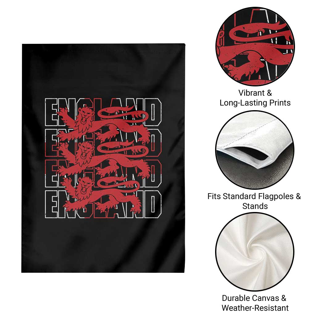 England Flag Lion Symbol English Pride Garden Flag TS14 Print Your Wear
