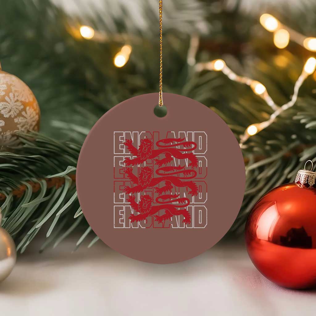 England Flag Lion Symbol English Pride Ceramic Ornament TS14 1pc Mocha Print Your Wear
