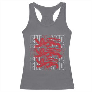 England Flag Lion Symbol English Pride Racerback Tank Top TS14 Charcoal Print Your Wear