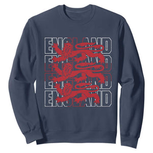England Flag Lion Symbol English Pride Sweatshirt TS14 Navy Print Your Wear