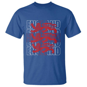 England Flag Lion Symbol English Pride T Shirt TS14 Royal Blue Print Your Wear