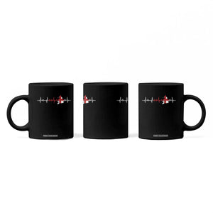 England Heartbeat EKG English Flag Map Coffee Mug TS14 Print Your Wear