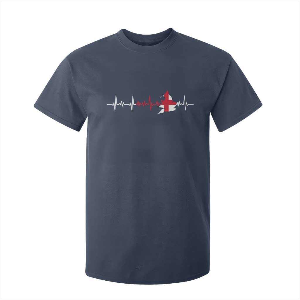 England Heartbeat EKG English Flag Map T Shirt For Kid TS14 Navy Print Your Wear