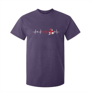 England Heartbeat EKG English Flag Map T Shirt For Kid TS14 Purple Print Your Wear