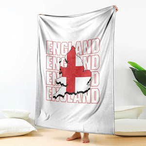 England Map St George's Cross English Roots Throw Blanket TS14 Print Your Wear
