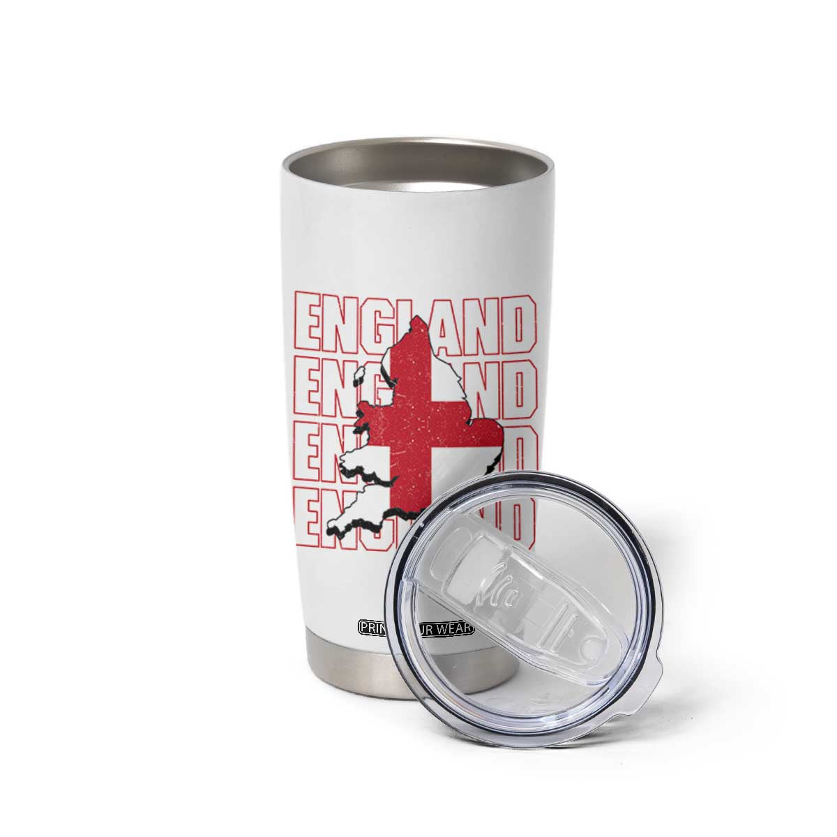 England Map St George's Cross English Roots Tumbler Cup TS14 Print Your Wear