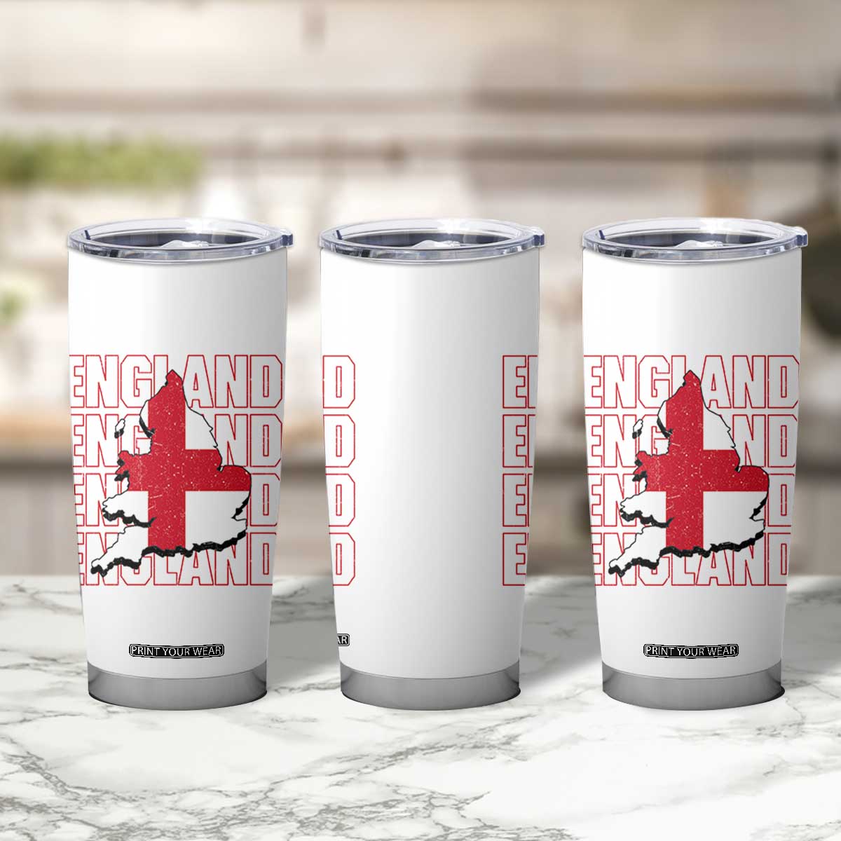 England Map St George's Cross English Roots Tumbler Cup TS14 Print Your Wear
