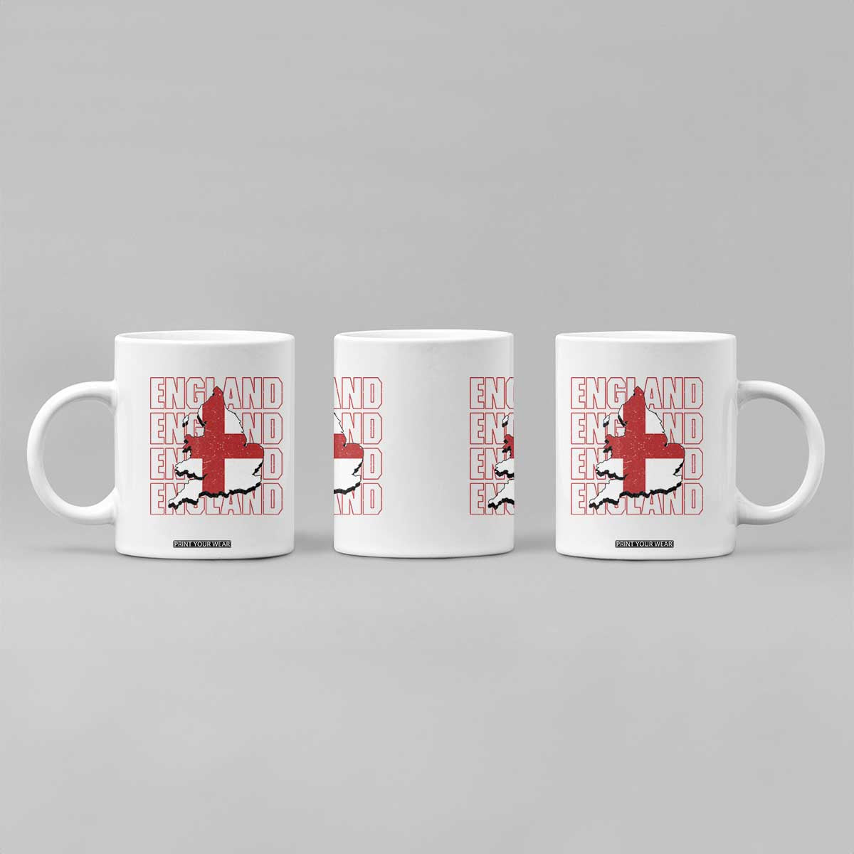 England Map St George's Cross English Roots Coffee Mug TS14 Print Your Wear