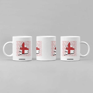 England Map St George's Cross English Roots Coffee Mug TS14 Print Your Wear