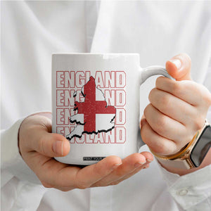 England Map St George's Cross English Roots Coffee Mug TS14 Print Your Wear