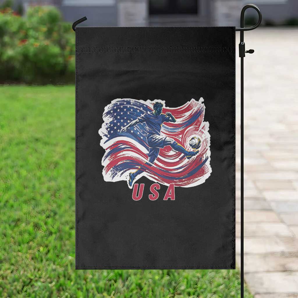 USA Soccer Fan American Flag Garden Flag TS14 Print Your Wear