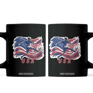 USA Soccer Fan American Flag Coffee Mug TS14 Black Print Your Wear