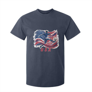 USA Soccer Fan American Flag T Shirt For Kid TS14 Navy Print Your Wear