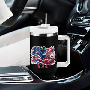 USA Soccer Fan American Flag Tumbler With Handle TS14 Print Your Wear
