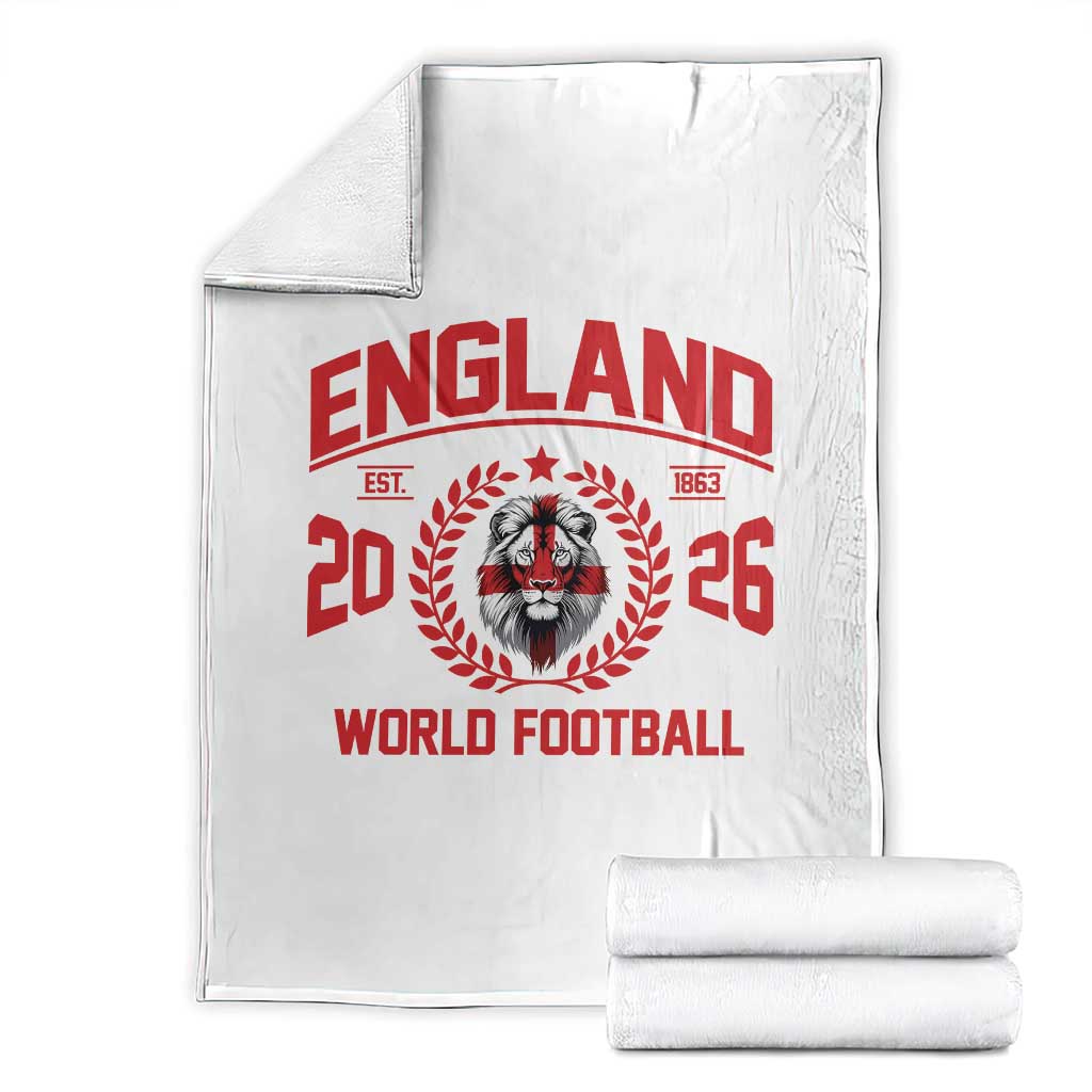 England Football Flag Throw Blanket Lion St George Cross Soccer Fan Patriotic TS14 White Print Your Wear