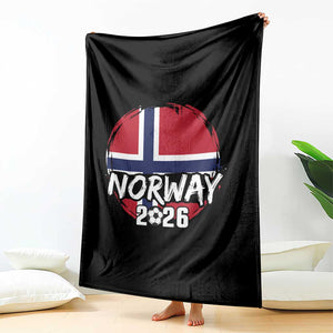Norway 2026 Soccer Football Fan Norwegian Flag Throw Blanket TS14 Print Your Wear