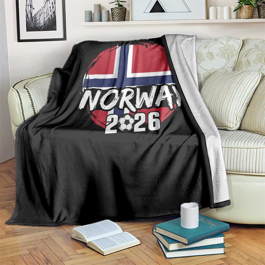 Norway 2026 Soccer Football Fan Norwegian Flag Throw Blanket TS14 Print Your Wear
